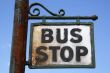 ornate bus stop sign
