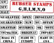 Rubber stamps collection GHIMNO