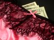 Sexy lingerie and money