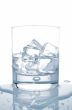 Water with ice cubes