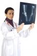 doctor examining a radiographs