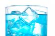 Detail of cocktail with ice cubes