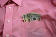 Money on pocket