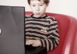 child with laptop