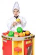 Adorable future cook