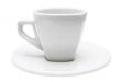 White Isolated Espresso Cup - Path Included