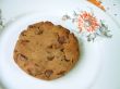Chocolate chip cookie on plate