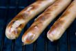 grilling hotdogs