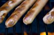 grilling hotdogs