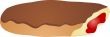 Chocolate icing covered eclair