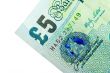 Corner of Five Pound Note