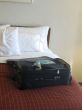 luggage in hotel room