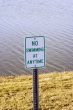 no swimming