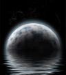 moon over water