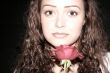 woman with rose