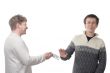 Man refusing money