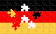 puzzle of the german flag