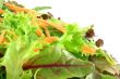 Fresh mixed lettuces, with carrots