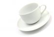 Empty white coffee cup