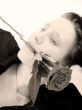 woman with rose