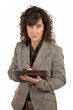 Business woman writing