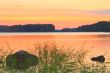 Sunset over a lake