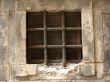 Ancient window of a cathedral . Barcelona