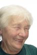 Old woman laughing
