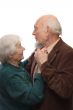 Senior couple dancing