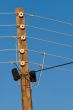 vintage electricity pole