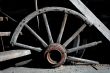 Old Wooden carriage wheel