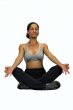 African woman yoga