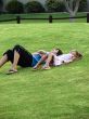 relaxing in the park