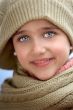 Girl sheltered for the cold