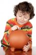 boy whit tour money box