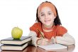 adorable girl studying
