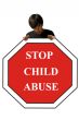 child abuse, stop sign
