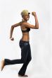 Running  african  girl