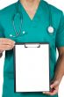 anonymous doctor whit notepad