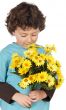 adorable child with flowers