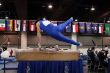 Boy competing on pommel