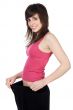 girl after becoming thin by a diet