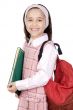 adorable girl studying