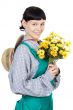 attractive lady gardener
