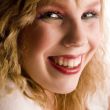 Portrait of a beautifull curly blond