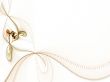 Corner Ribbon against White