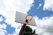 Basketball hoop against sky