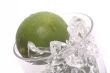 Lime and Ice In A Glass