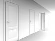 wall and opened door