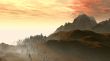 silhouette of mountains